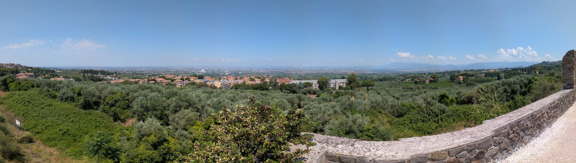 Panorama dal Barco verso la Campagna Romana